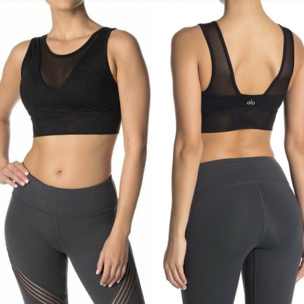 Alo Yoga Jubilee Mesh Sports Bra